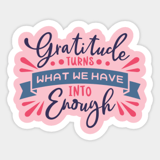 Gratitude Turns Sticker